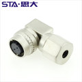 IP67 Encoder Connector 2PIN Metal Straight right angle Plug DDK CM10-SP2S-S Connector